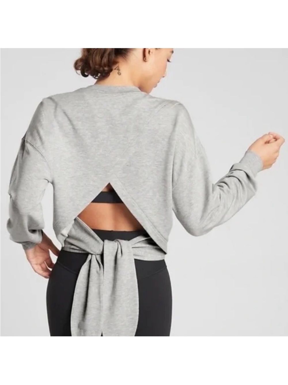 Athleta Yoga Tie Back Sweatshirt